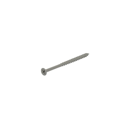 Wood Screw, #6, 1-1/4 In, Flat Head Phillips Drive